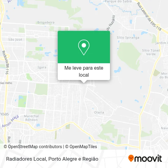 Radiadores Local mapa