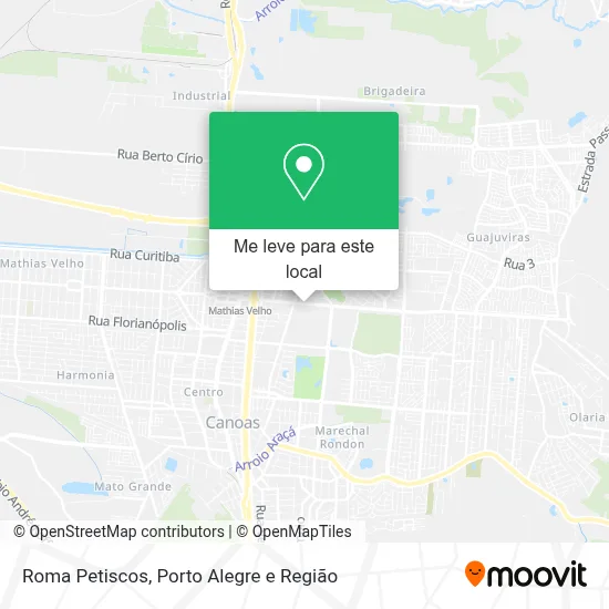 Roma Petiscos mapa