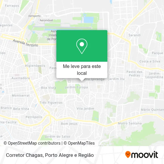 Corretor  Chagas mapa