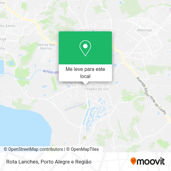 Rota Lanches mapa