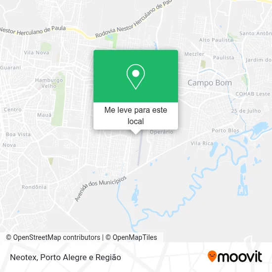 Neotex mapa