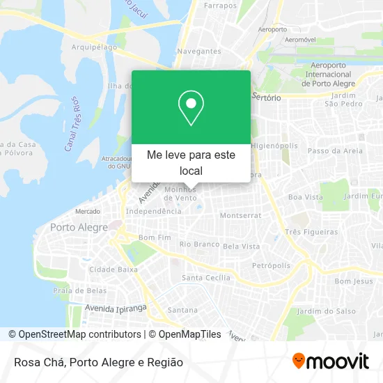 Rosa Chá mapa
