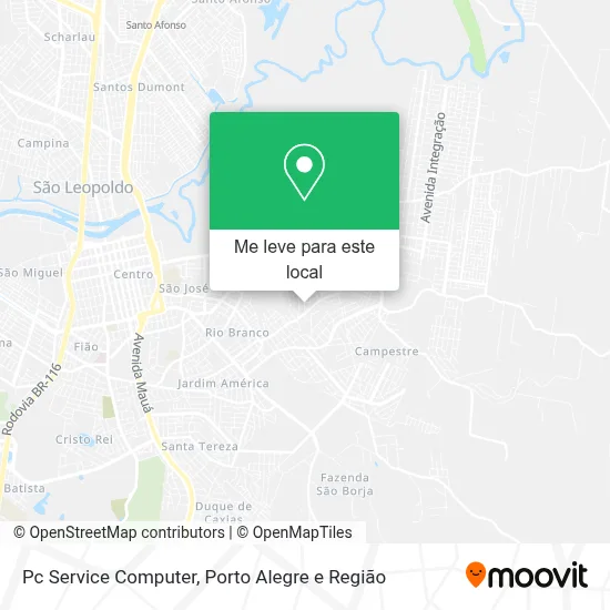 Pc Service Computer mapa