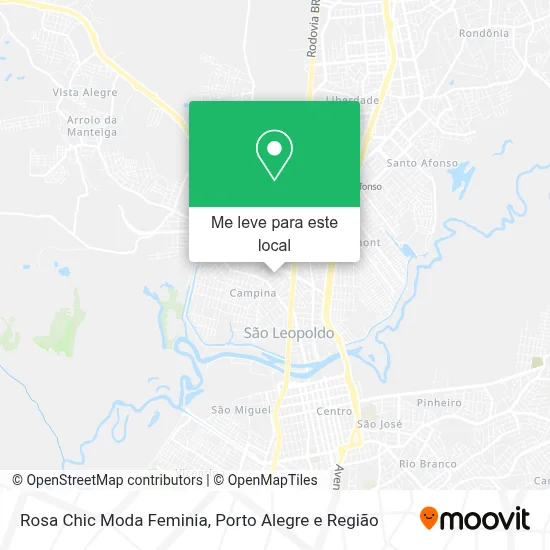 Rosa Chic Moda Feminia mapa