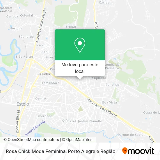 Rosa Chick Moda Feminina mapa