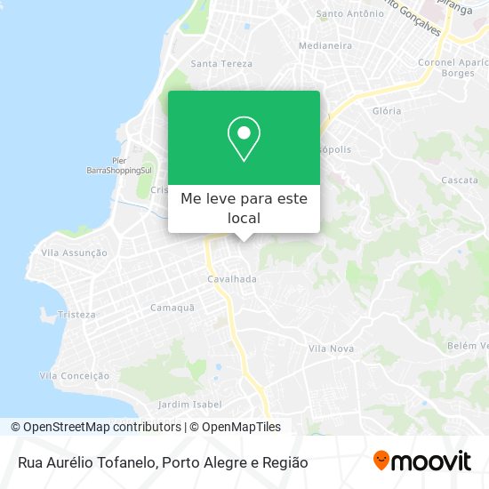Rua Aurélio Tofanelo mapa