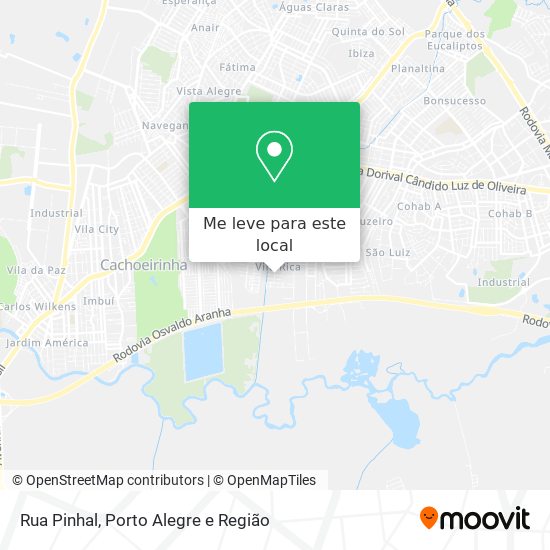 Rua Pinhal mapa