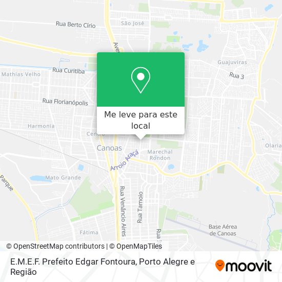 E.M.E.F. Prefeito Edgar Fontoura mapa