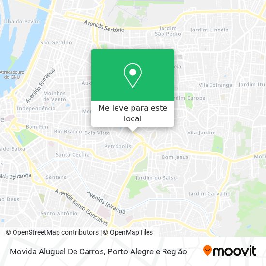 Movida Aluguel De Carros mapa