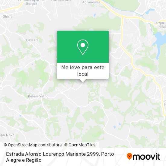 Estrada Afonso Lourenço Mariante 2999 mapa