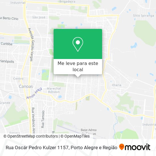 Rua Oscár Pedro Kulzer 1157 mapa