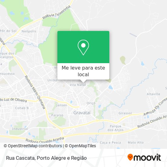 Rua Cascata mapa