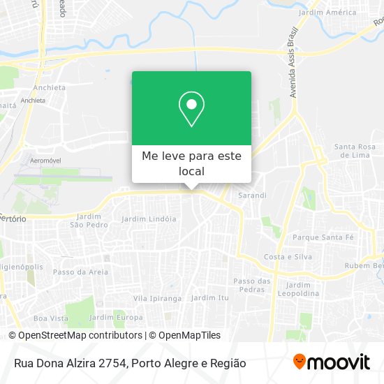 Rua Dona Alzira 2754 mapa