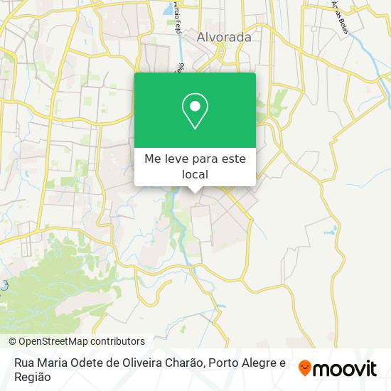Rua Maria Odete de Oliveira Charão mapa