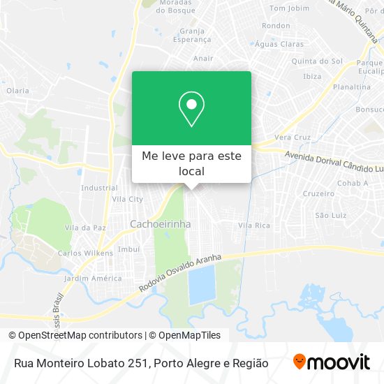 Rua Monteiro Lobato 251 mapa