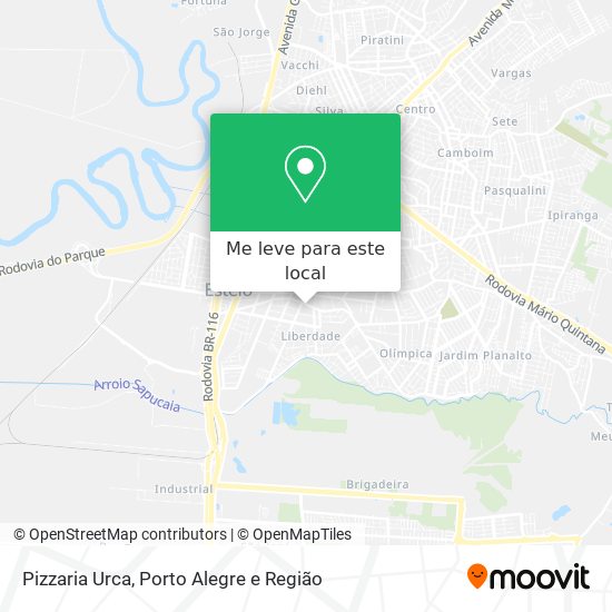 Pizzaria Urca mapa