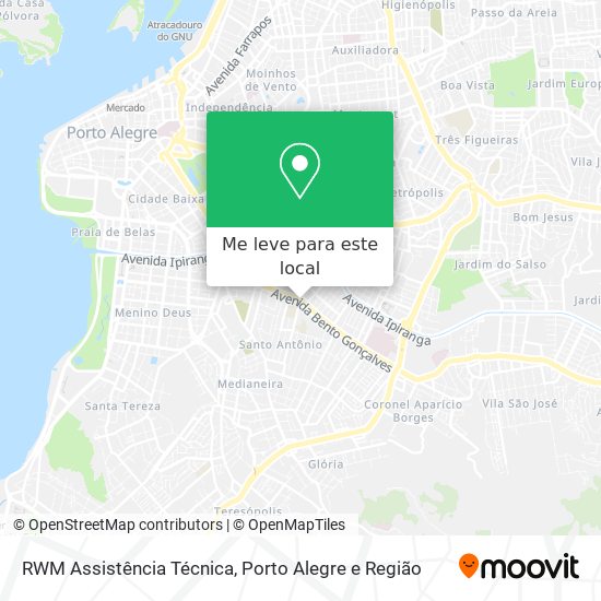 RWM Assistência Técnica mapa