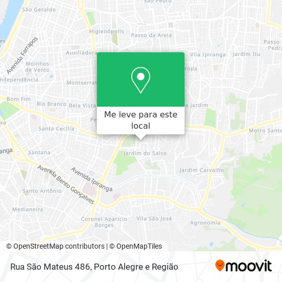 Rua São Mateus 486 mapa
