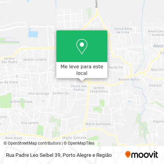 Rua Padre Leo Seibel 39 mapa