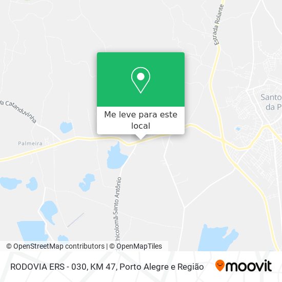 RODOVIA ERS - 030, KM 47 mapa
