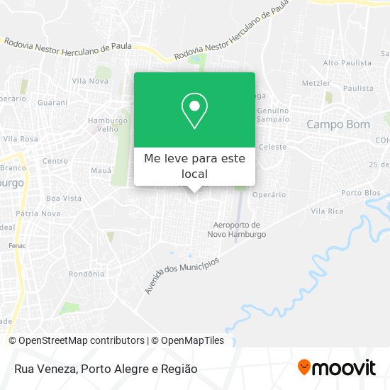 Rua Veneza mapa