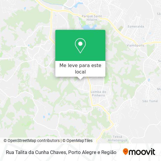 Rua Talita da Cunha Chaves mapa