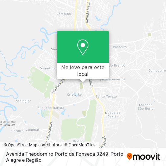 Avenida Theodomiro Porto da Fonseca 3249 mapa