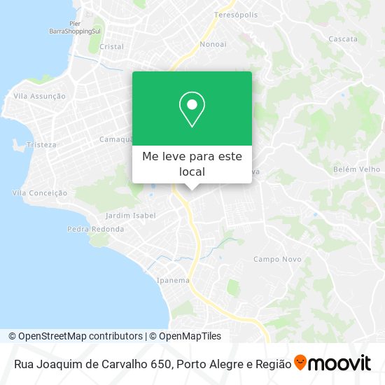 Rua Joaquim de Carvalho 650 mapa