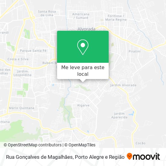 Rua Gonçalves de Magalhães mapa