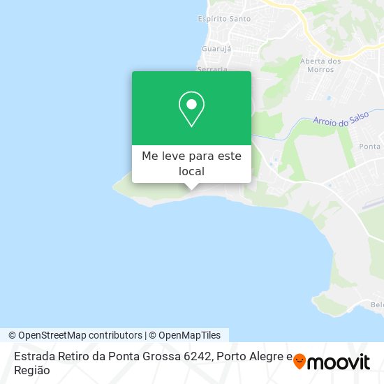 Estrada Retiro da Ponta Grossa 6242 mapa