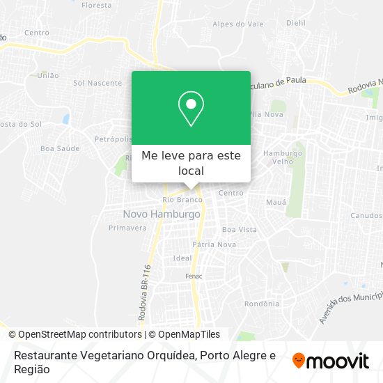 Restaurante Vegetariano Orquídea mapa