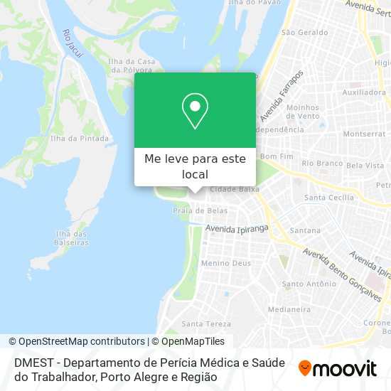 DMEST - Departamento de Perícia Médica e Saúde do Trabalhador mapa