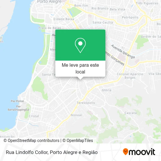Rua Lindolfo Collor mapa