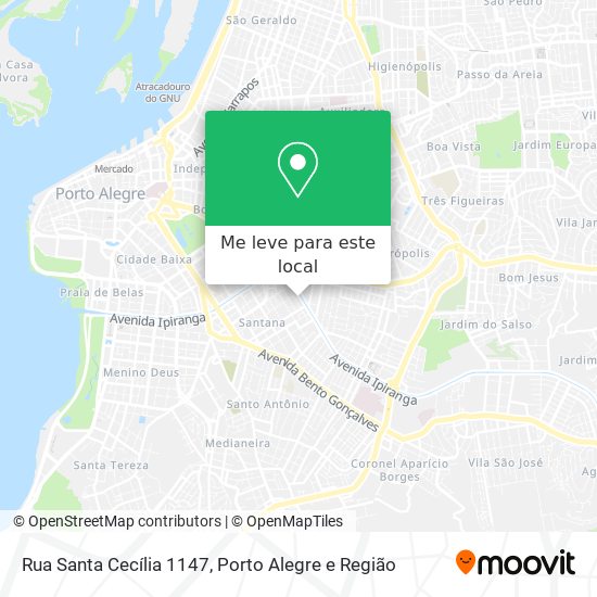 Rua Santa Cecília 1147 mapa