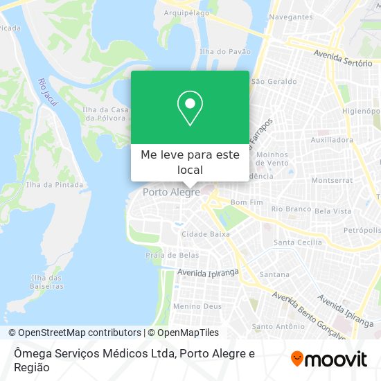 Ômega Serviços Médicos Ltda mapa