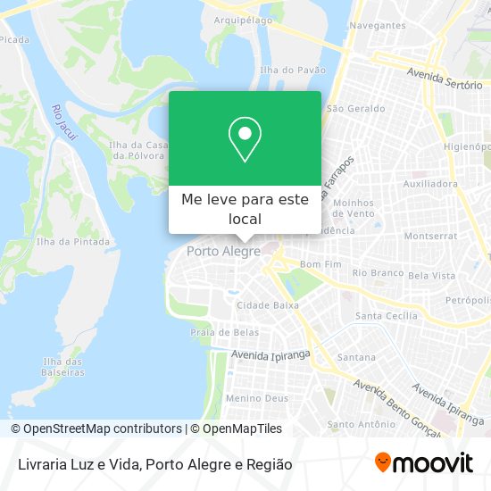 Livraria Luz e Vida mapa