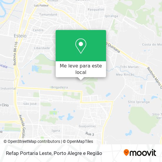 Refap Portaria Leste mapa