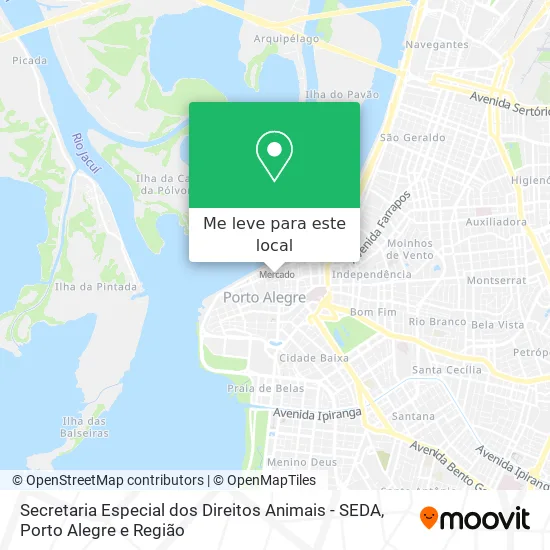 Secretaria Especial dos Direitos Animais - SEDA mapa