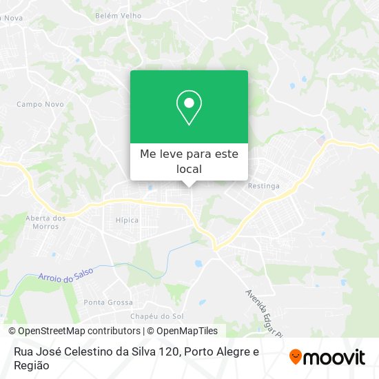 Rua José Celestino da Silva 120 mapa