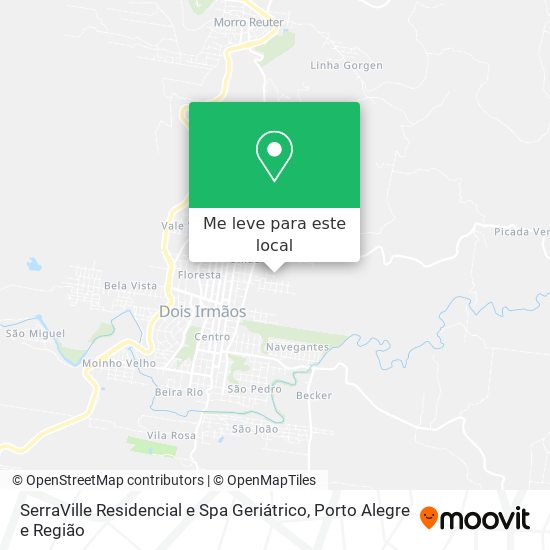 SerraVille Residencial e Spa Geriátrico mapa