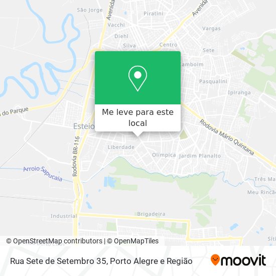 Rua Sete de Setembro 35 mapa