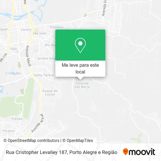 Rua Cristopher Levalley 187 mapa
