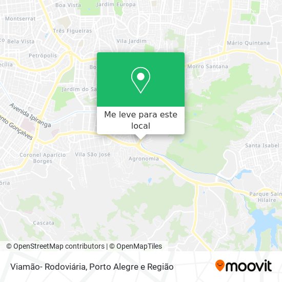 Viamão- Rodoviária mapa