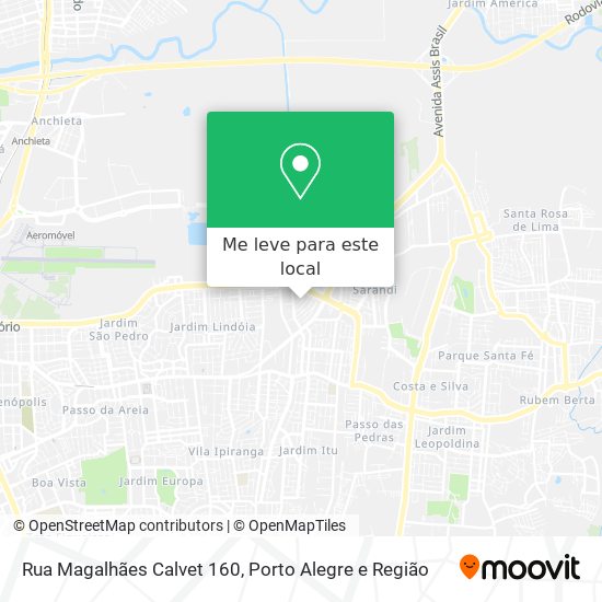 Rua Magalhães Calvet 160 mapa
