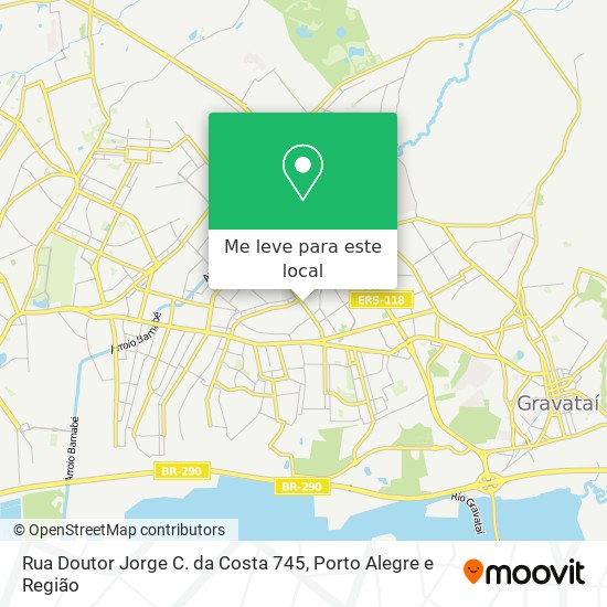 Rua Doutor Jorge C. da Costa 745 mapa