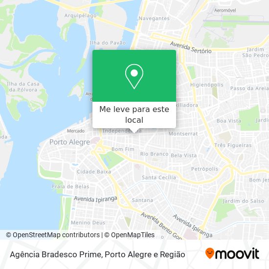 Agência Bradesco Prime mapa