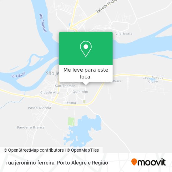rua jeronimo ferreira mapa