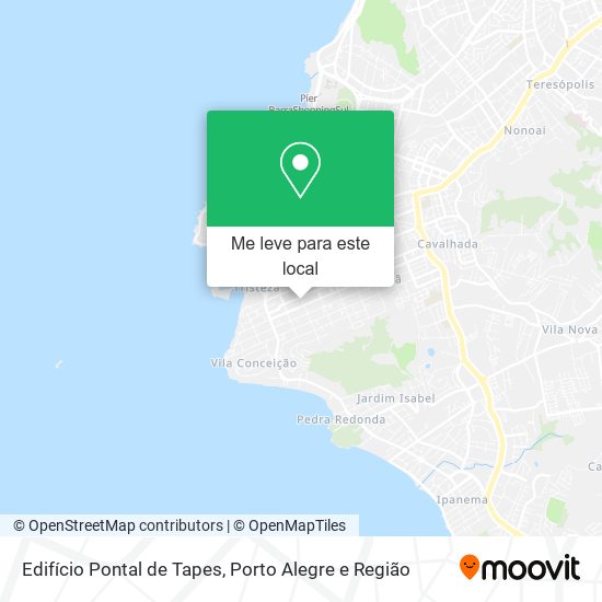 Edifício Pontal de Tapes mapa