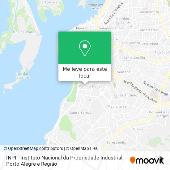 INPI - Instituto Nacional da Propriedade Industrial mapa