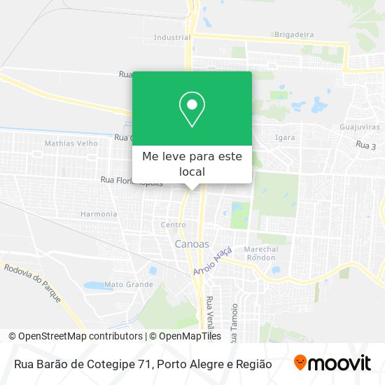 Rua Barão de Cotegipe 71 mapa